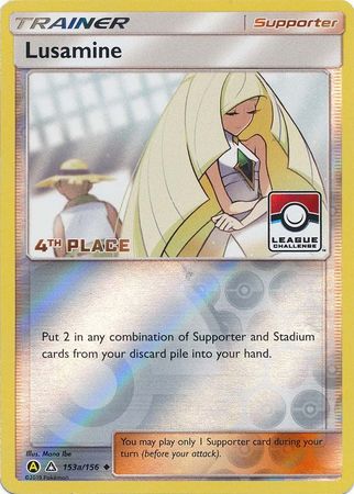 Lusamine (153a/156) (League Challenge Alt Art 4th Place) [Sun & Moon: Ultra Prism] | Dragon's Lair Comics and Fantasy Houston TX
