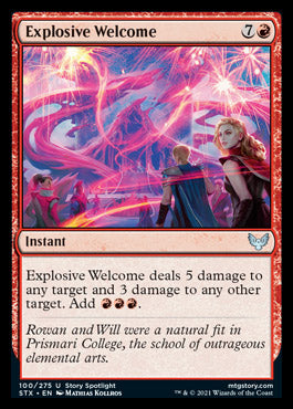 Explosive Welcome [Strixhaven: School of Mages] | Dragon's Lair Comics and Fantasy Houston TX