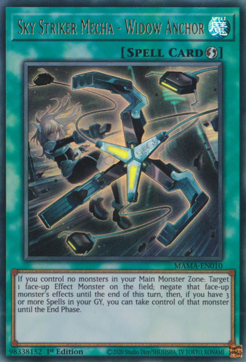 Sky Striker Mecha - Widow Anchor [MAMA-EN010] Ultra Rare | Dragon's Lair Comics and Fantasy Houston TX