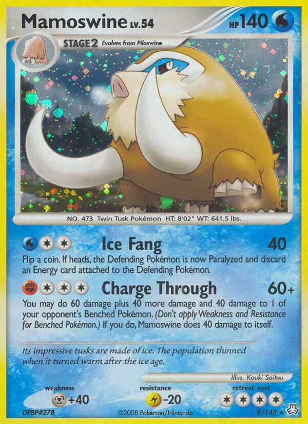 Mamoswine (9/146) (Theme Deck Exclusive) [Diamond & Pearl: Legends Awakened] | Dragon's Lair Comics and Fantasy Houston TX