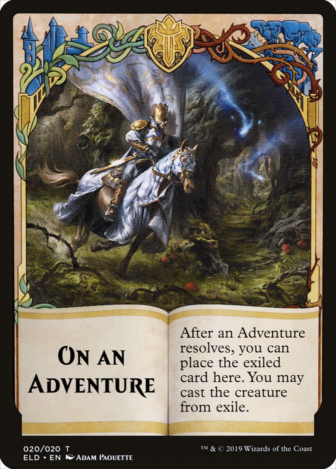 On an Adventure Token [Throne of Eldraine Tokens] | Dragon's Lair Comics and Fantasy Houston TX