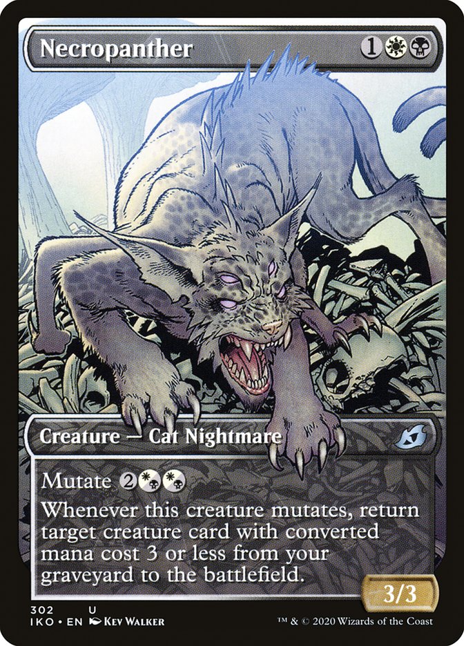 Necropanther (Showcase) [Ikoria: Lair of Behemoths] | Dragon's Lair Comics and Fantasy Houston TX