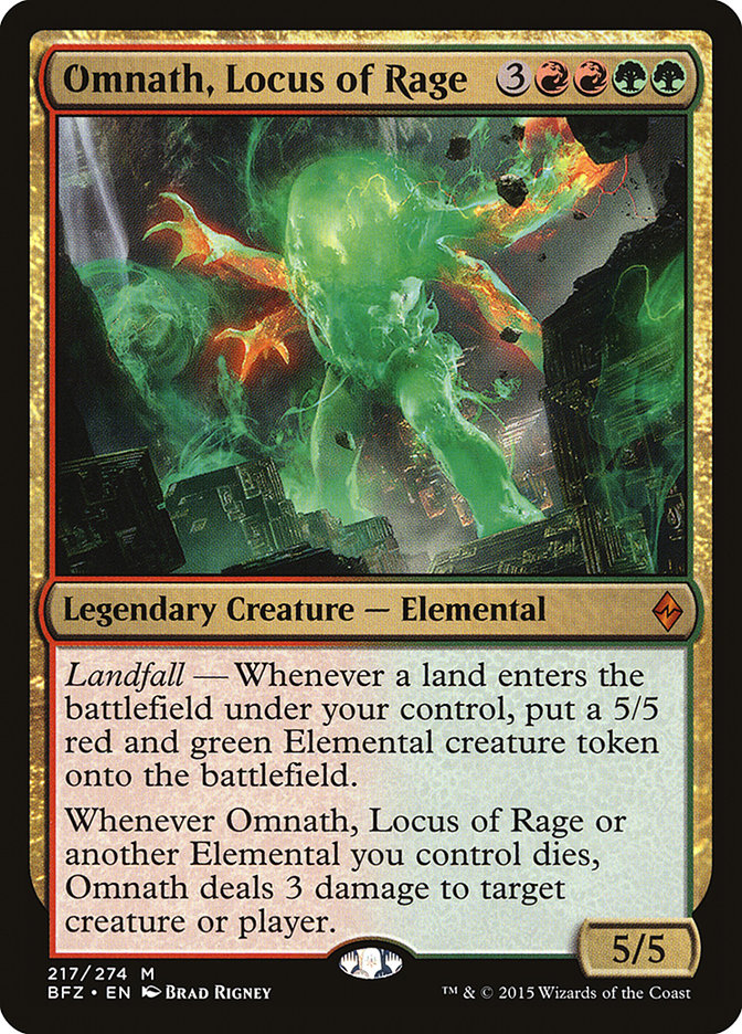 Omnath, Locus of Rage [Battle for Zendikar] | Dragon's Lair Comics and Fantasy Houston TX