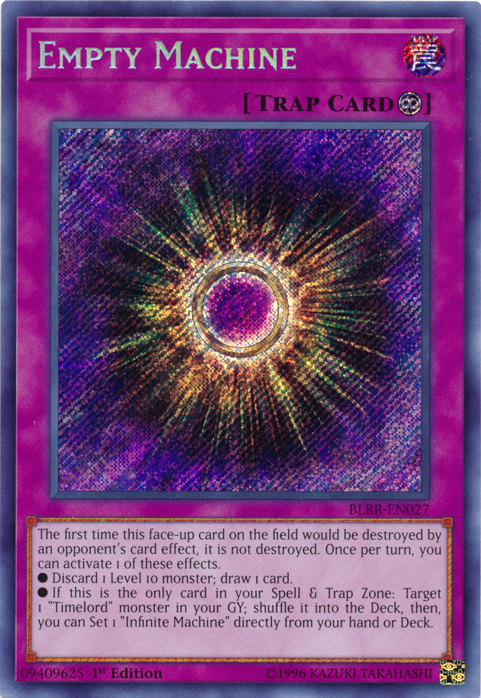 Empty Machine [BLRR-EN027] Secret Rare | Dragon's Lair Comics and Fantasy Houston TX