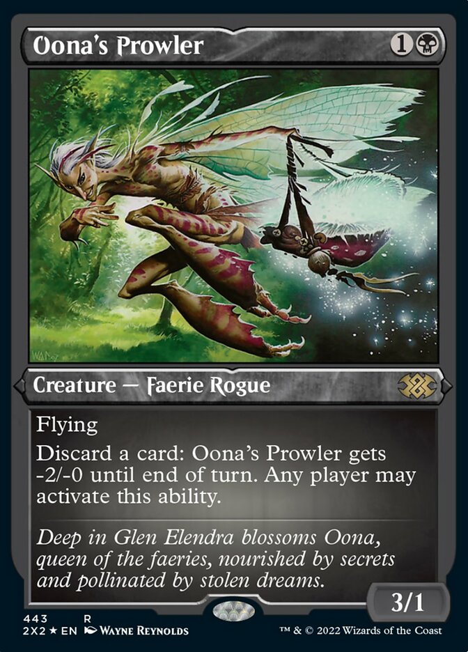 Oona's Prowler (Foil Etched) [Double Masters 2022] | Dragon's Lair Comics and Fantasy Houston TX
