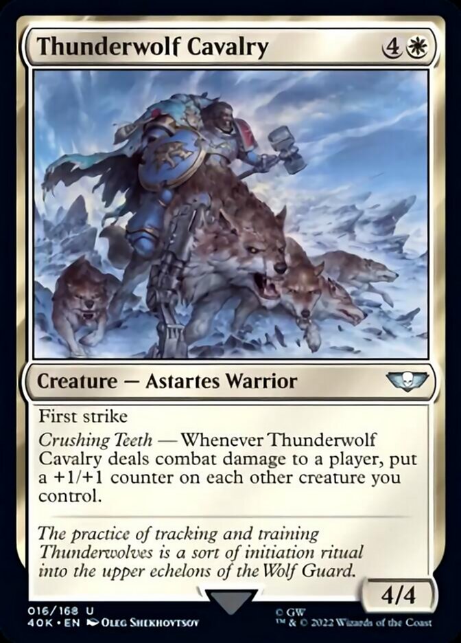 Thunderwolf Cavalry (Surge Foil) [Warhammer 40,000] | Dragon's Lair Comics and Fantasy Houston TX