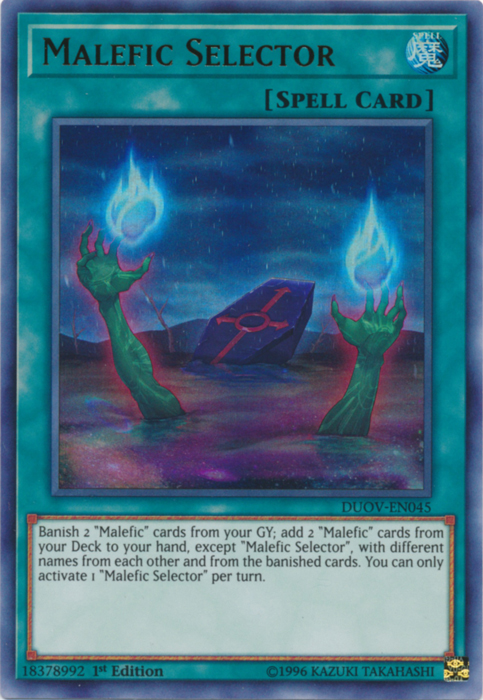 Malefic Selector [DUOV-EN045] Ultra Rare | Dragon's Lair Comics and Fantasy Houston TX