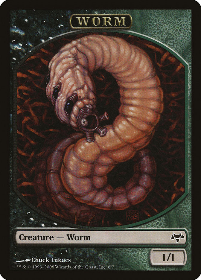 Worm Token [Eventide Tokens] | Dragon's Lair Comics and Fantasy Houston TX