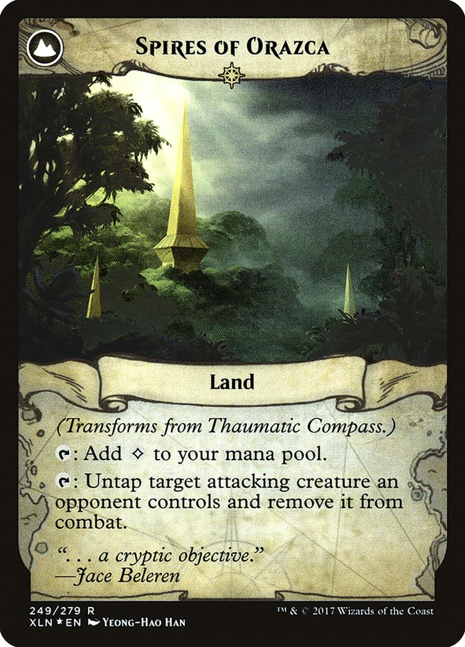 Thaumatic Compass // Spires of Orazca [Ixalan Prerelease Promos] | Dragon's Lair Comics and Fantasy Houston TX