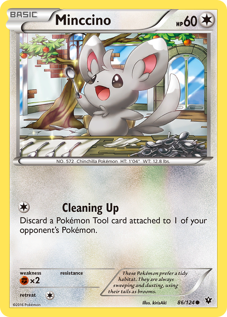 Minccino (86/124) [XY: Fates Collide] | Dragon's Lair Comics and Fantasy Houston TX