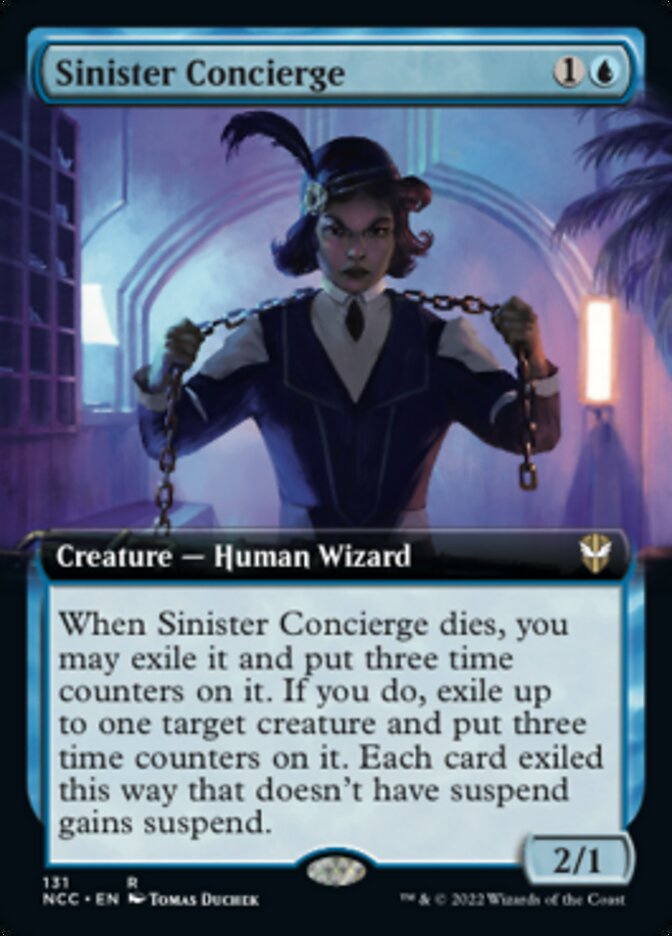 Sinister Concierge (Extended Art) [Streets of New Capenna Commander] | Dragon's Lair Comics and Fantasy Houston TX