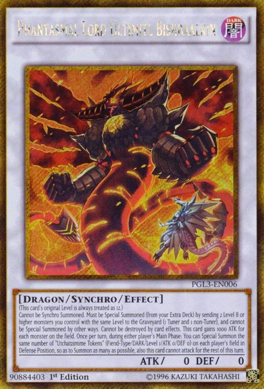 Phantasmal Lord Ultimitl Bishbaalkin [PGL3-EN006] Gold Secret Rare | Dragon's Lair Comics and Fantasy Houston TX