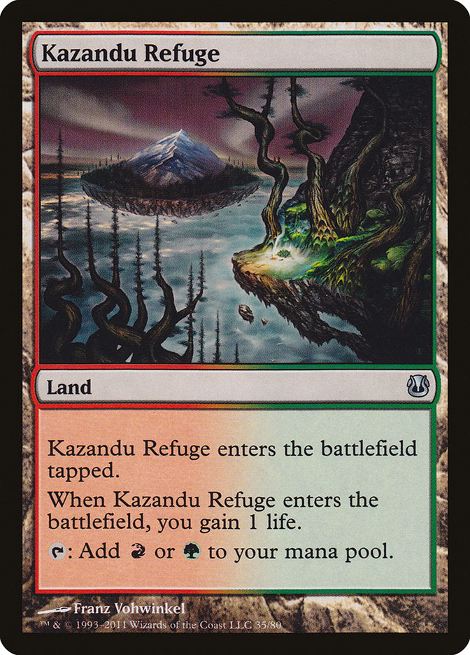 Kazandu Refuge [Duel Decks: Ajani vs. Nicol Bolas] | Dragon's Lair Comics and Fantasy Houston TX