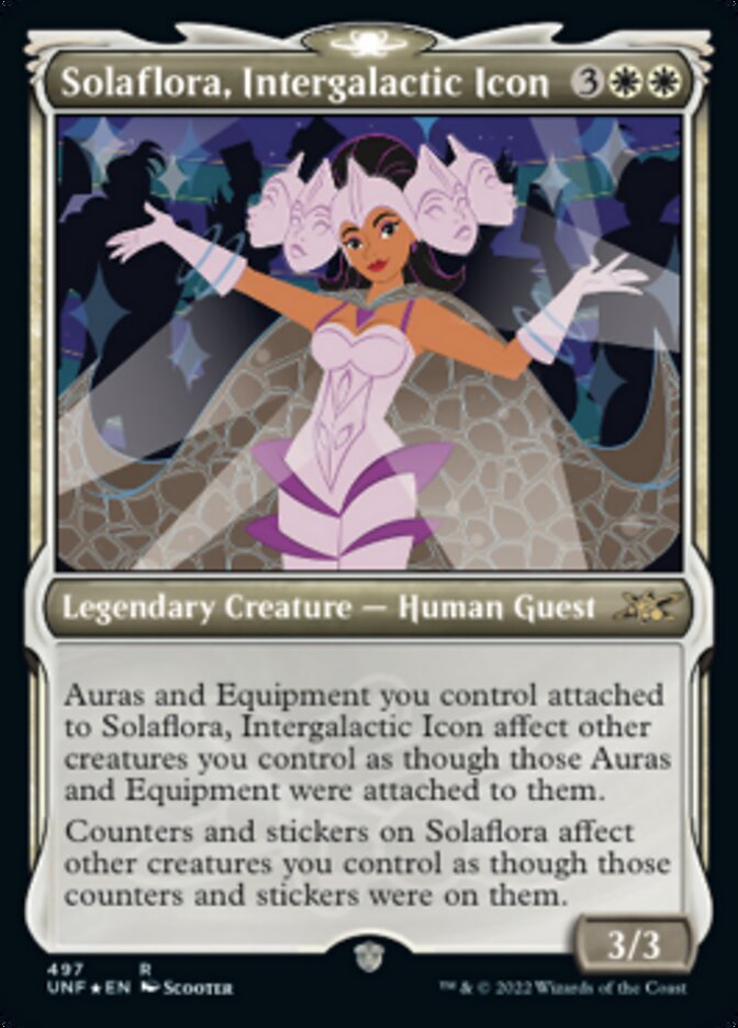 Solaflora, Intergalactic Icon (Showcase) (Galaxy Foil) [Unfinity] | Dragon's Lair Comics and Fantasy Houston TX
