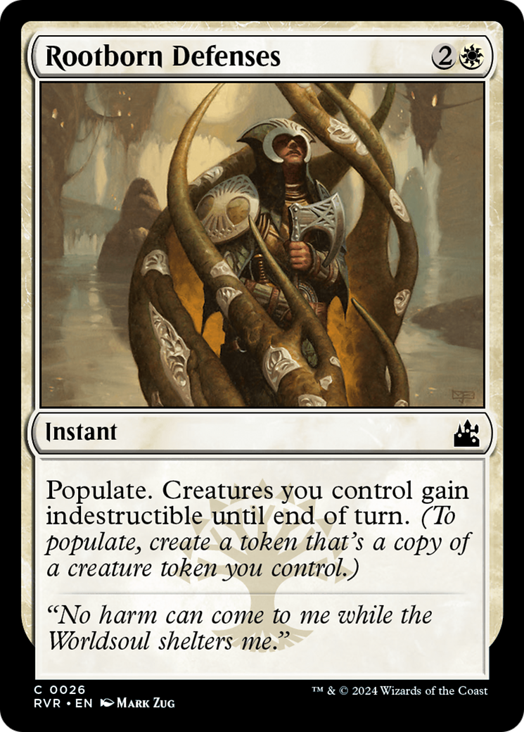 Rootborn Defenses [Ravnica Remastered] | Dragon's Lair Comics and Fantasy Houston TX