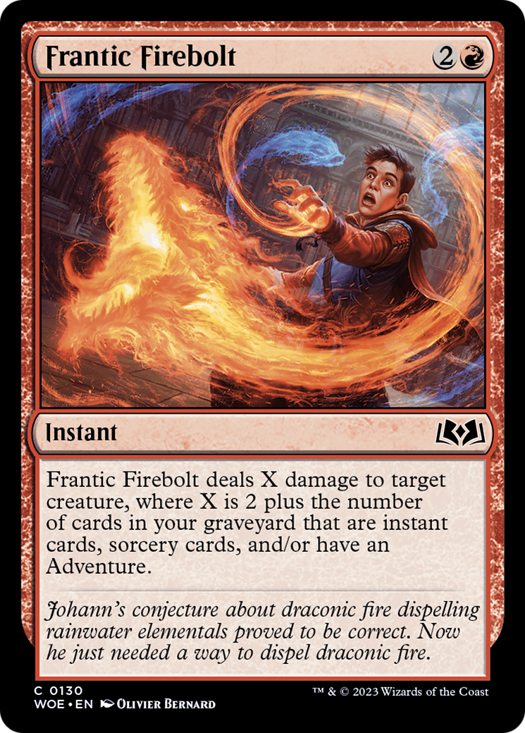 Frantic Firebolt [Wilds of Eldraine] | Dragon's Lair Comics and Fantasy Houston TX