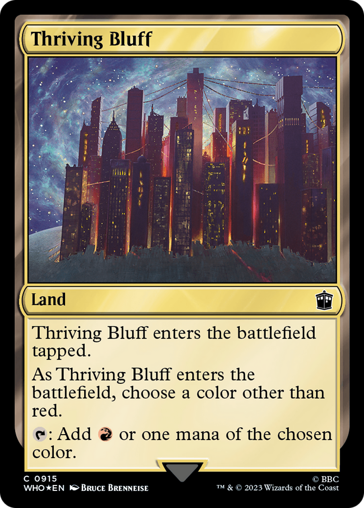 Thriving Bluff (Surge Foil) [Doctor Who] | Dragon's Lair Comics and Fantasy Houston TX