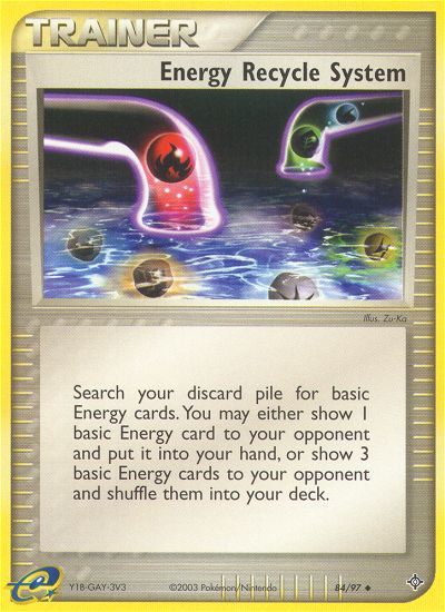 Energy Recycle System (84/97) [EX: Dragon] | Dragon's Lair Comics and Fantasy Houston TX