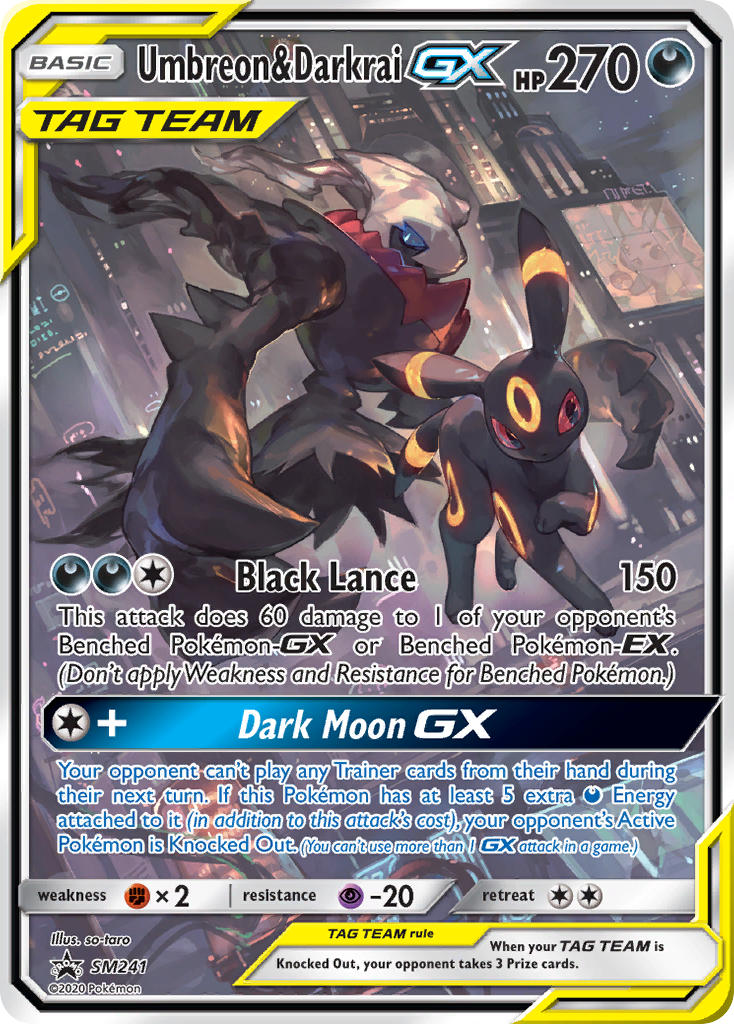 Umbreon & Darkrai GX (SM241) [Sun & Moon: Black Star Promos] | Dragon's Lair Comics and Fantasy Houston TX