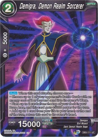 Demigra, Demon Realm Sorcerer (DB3-111) [Giant Force] | Dragon's Lair Comics and Fantasy Houston TX