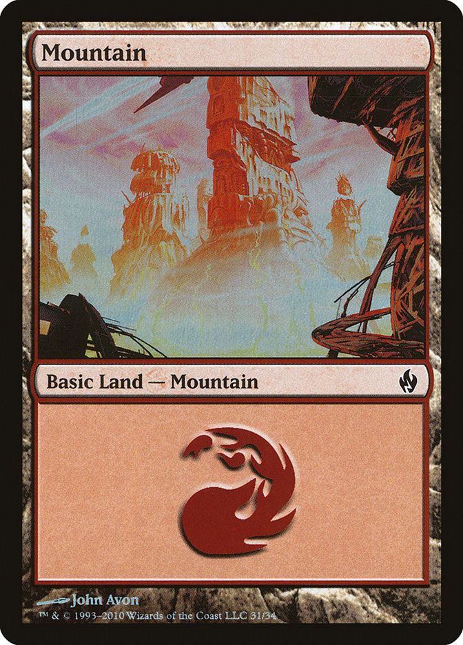 Mountain (31) [Premium Deck Series: Fire and Lightning] | Dragon's Lair Comics and Fantasy Houston TX