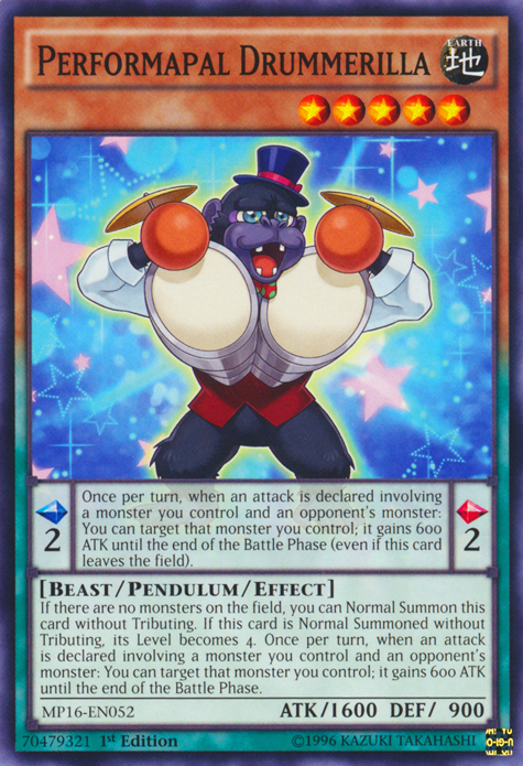Performapal Drummerilla [MP16-EN052] Common | Dragon's Lair Comics and Fantasy Houston TX