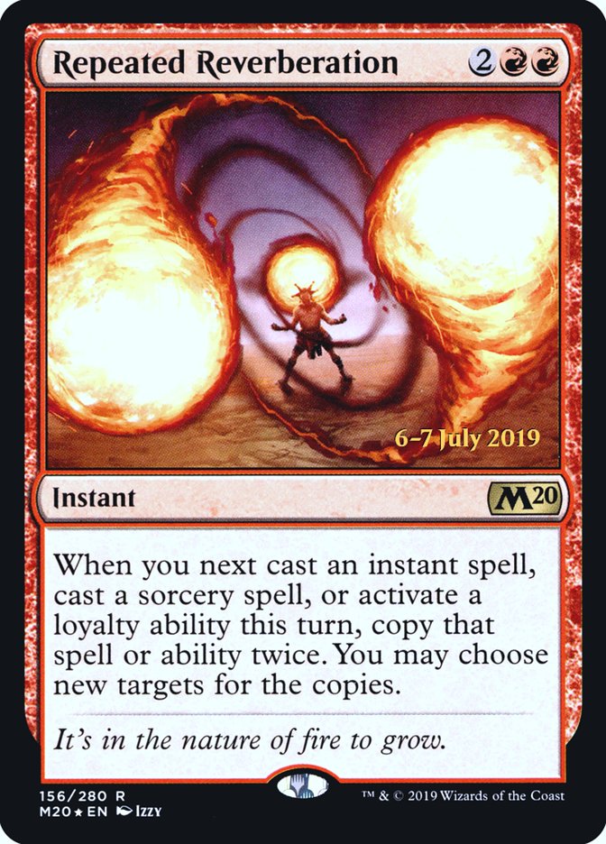 Repeated Reverberation [Core Set 2020 Prerelease Promos] | Dragon's Lair Comics and Fantasy Houston TX