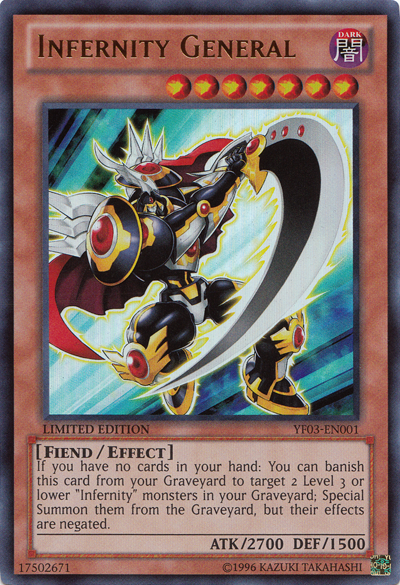 Infernity General [YF03-EN001] Ultra Rare | Dragon's Lair Comics and Fantasy Houston TX