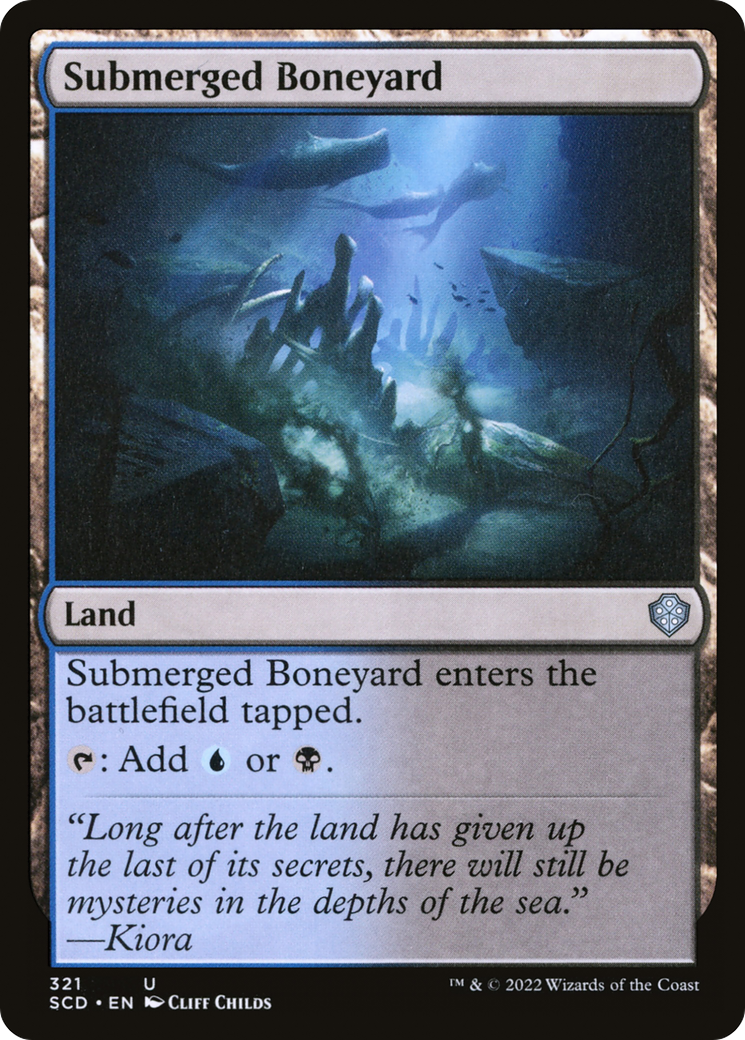Submerged Boneyard [Starter Commander Decks] | Dragon's Lair Comics and Fantasy Houston TX