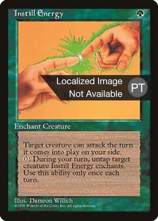 Instill Energy [Fourth Edition (Foreign Black Border)] | Dragon's Lair Comics and Fantasy Houston TX