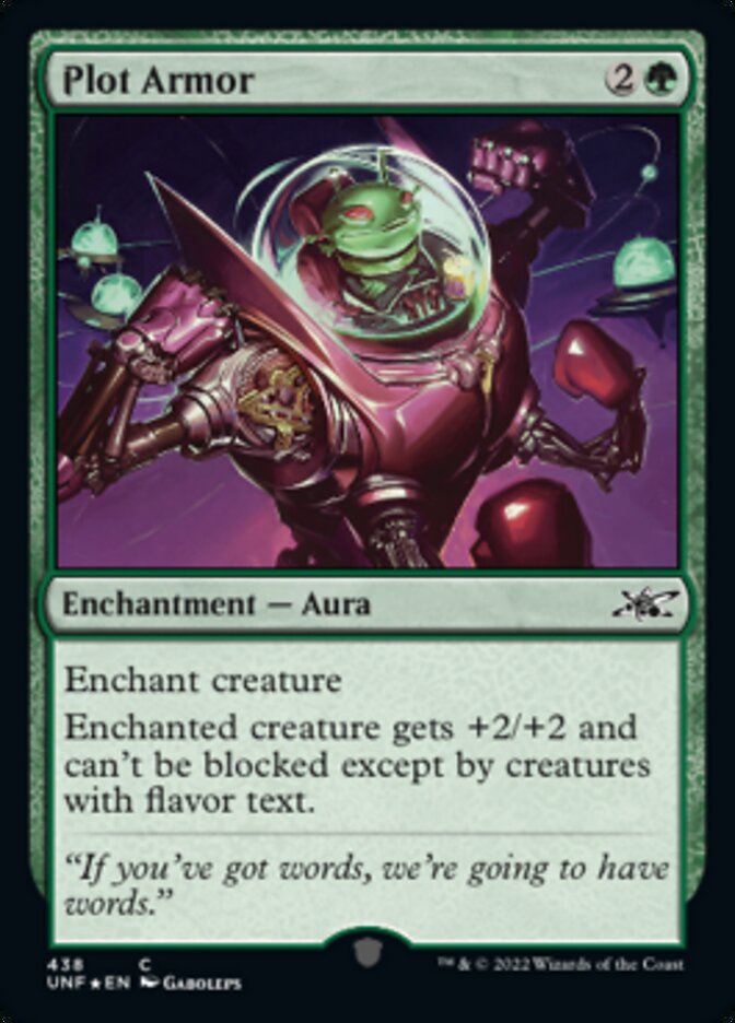 Plot Armor (Galaxy Foil) [Unfinity] | Dragon's Lair Comics and Fantasy Houston TX