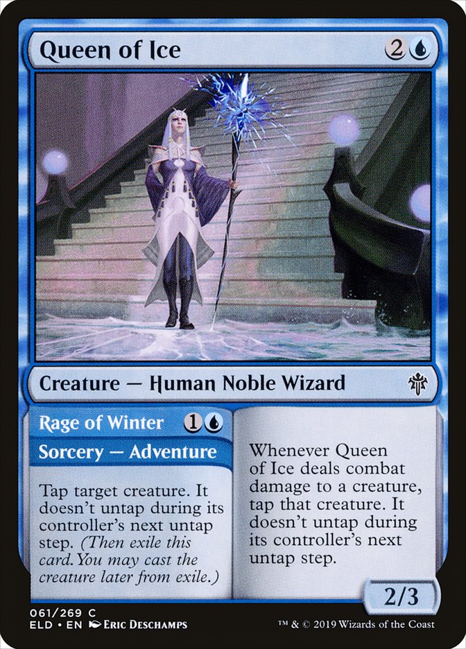Queen of Ice // Rage of Winter [Throne of Eldraine] | Dragon's Lair Comics and Fantasy Houston TX