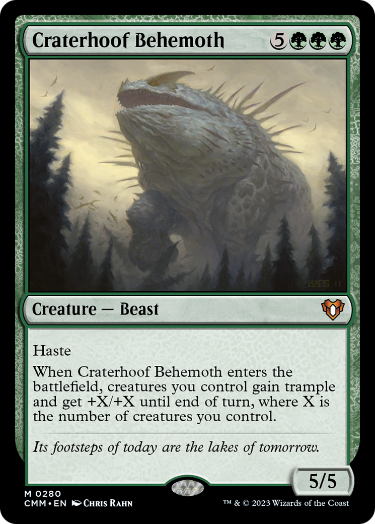 Craterhoof Behemoth [Commander Masters] | Dragon's Lair Comics and Fantasy Houston TX