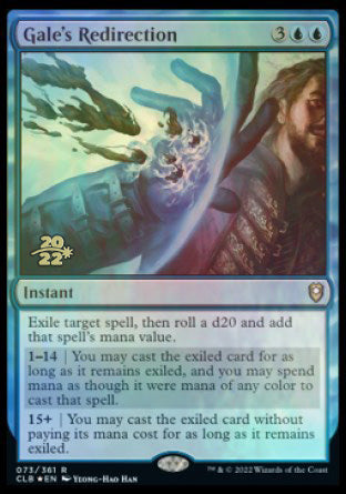Gale's Redirection [Commander Legends: Battle for Baldur's Gate Prerelease Promos] | Dragon's Lair Comics and Fantasy Houston TX