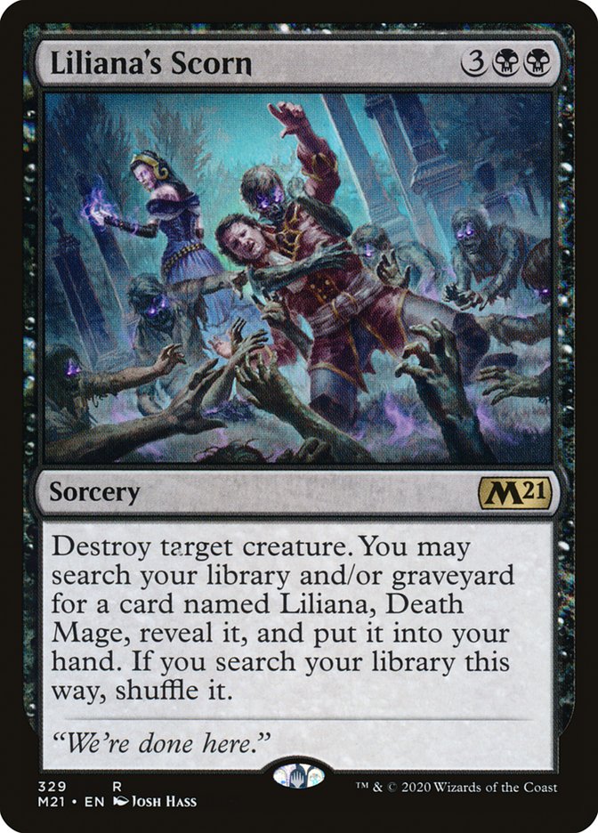 Liliana's Scorn [Core Set 2021] | Dragon's Lair Comics and Fantasy Houston TX