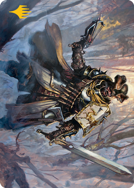 Brutal Cathar Art Card (Gold-Stamped Signature) [Innistrad: Midnight Hunt Art Series] | Dragon's Lair Comics and Fantasy Houston TX