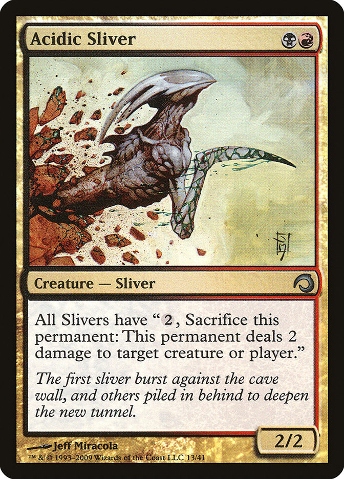Acidic Sliver [Premium Deck Series: Slivers] | Dragon's Lair Comics and Fantasy Houston TX