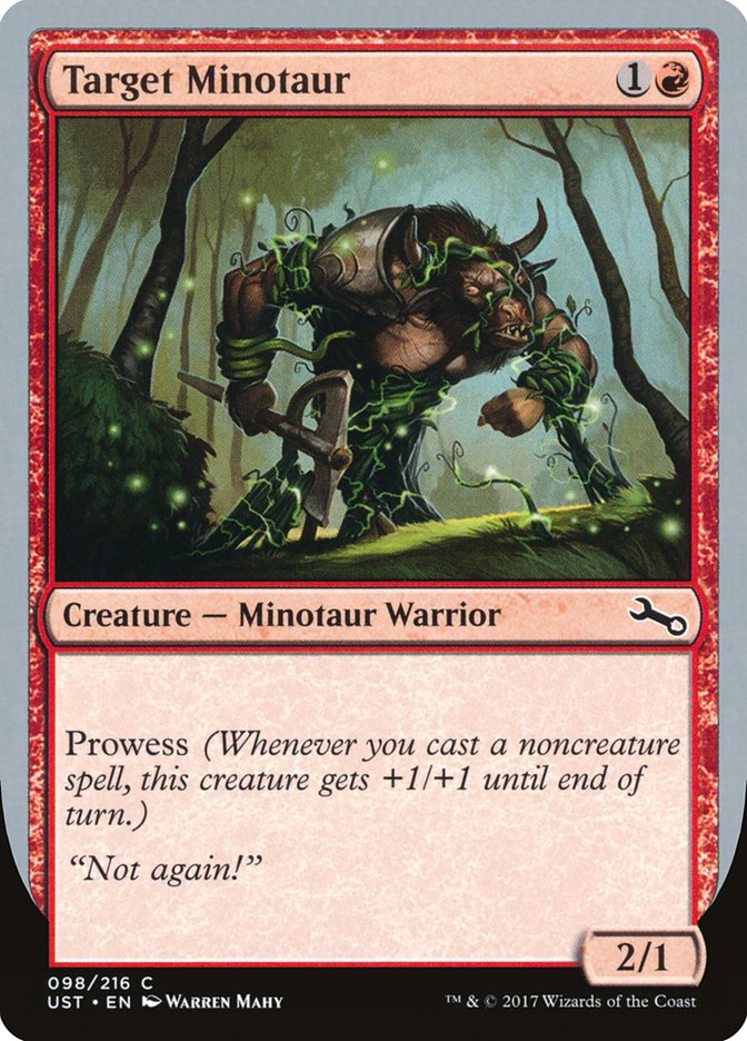 Target Minotaur (Vine Art) [Unstable] | Dragon's Lair Comics and Fantasy Houston TX