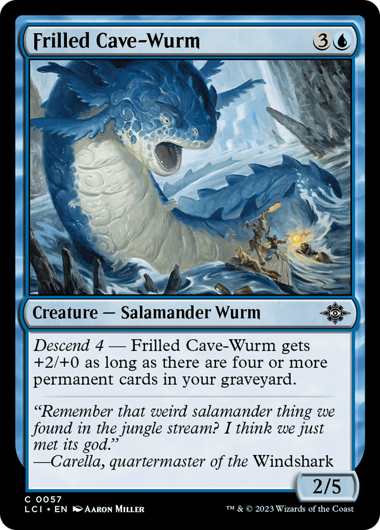 Frilled Cave-Wurm [The Lost Caverns of Ixalan] | Dragon's Lair Comics and Fantasy Houston TX