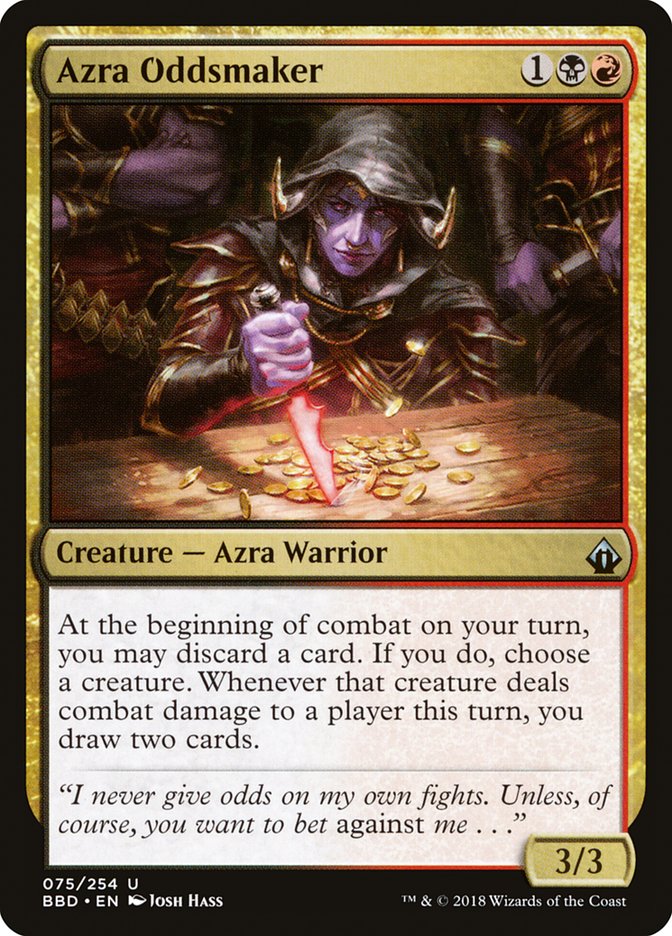 Azra Oddsmaker [Battlebond] | Dragon's Lair Comics and Fantasy Houston TX