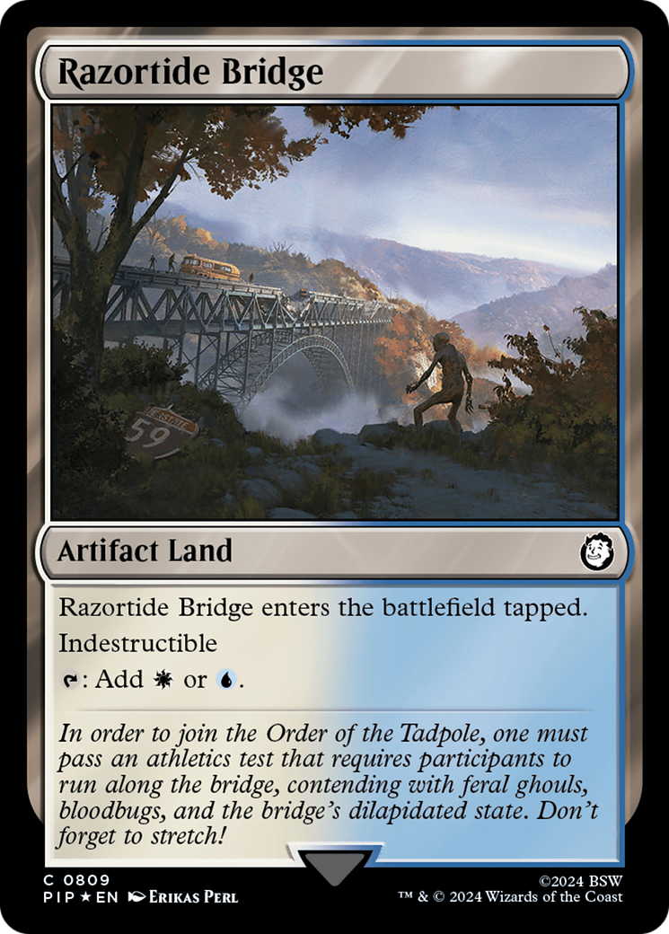 Razortide Bridge (Surge Foil) [Fallout] | Dragon's Lair Comics and Fantasy Houston TX