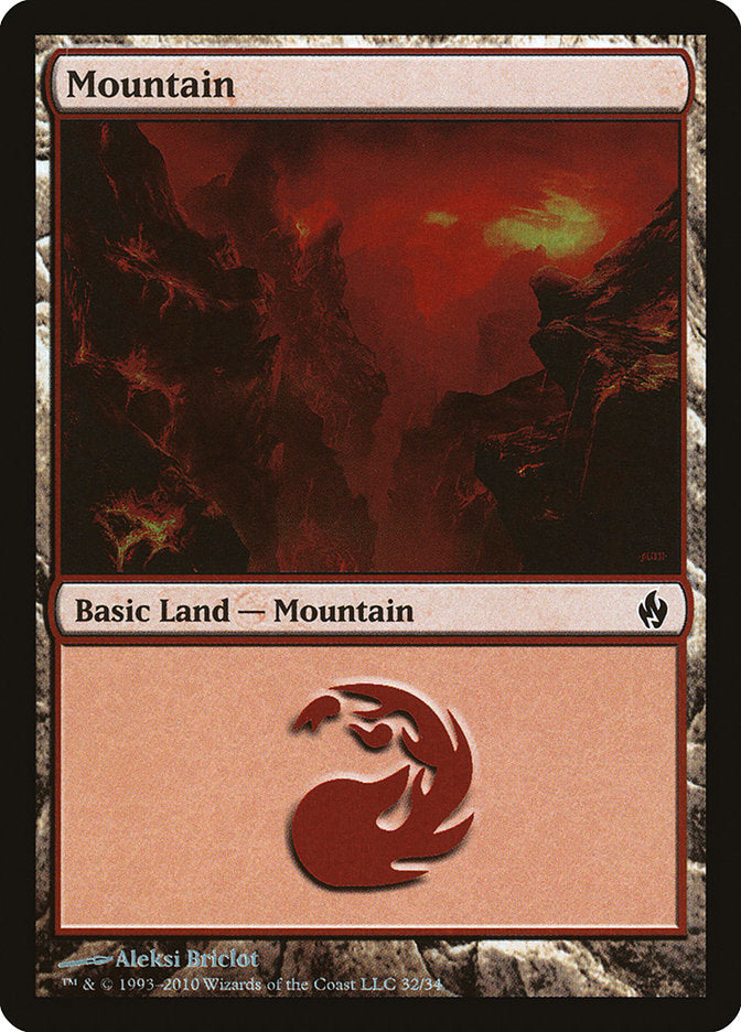 Mountain (32) [Premium Deck Series: Fire and Lightning] | Dragon's Lair Comics and Fantasy Houston TX