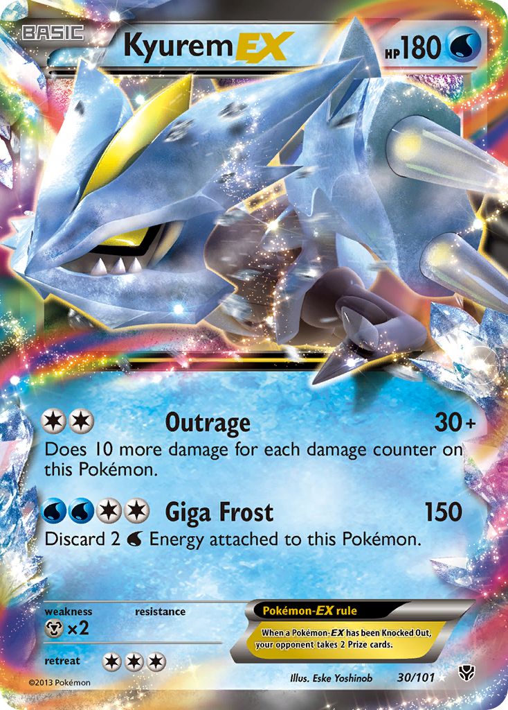 Kyurem EX (30/101) [Black & White: Plasma Blast] | Dragon's Lair Comics and Fantasy Houston TX
