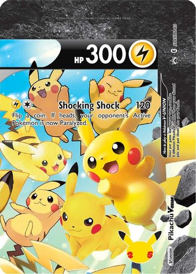 Pikachu V-UNION (SWSH140) (Celebrations) [Sword & Shield: Black Star Promos] | Odin's Place