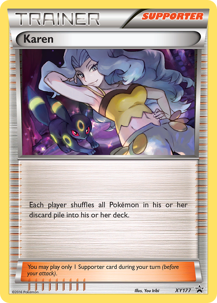 Karen (XY177) [XY: Black Star Promos] | Dragon's Lair Comics and Fantasy Houston TX