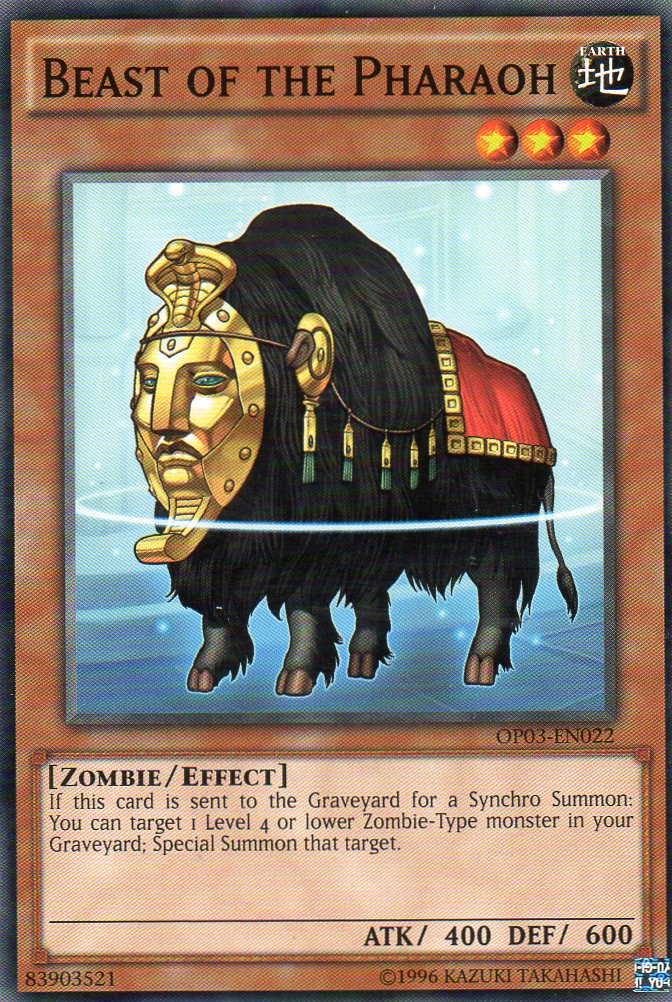 Beast of the Pharaoh [OP03-EN022] Common | Dragon's Lair Comics and Fantasy Houston TX