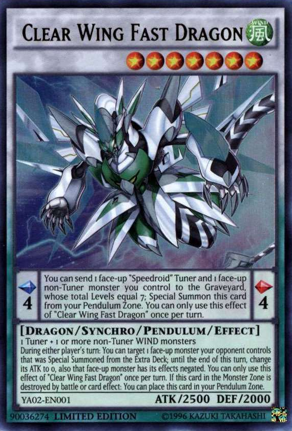 Clear Wing Fast Dragon [YA02-EN001] Ultra Rare | Dragon's Lair Comics and Fantasy Houston TX