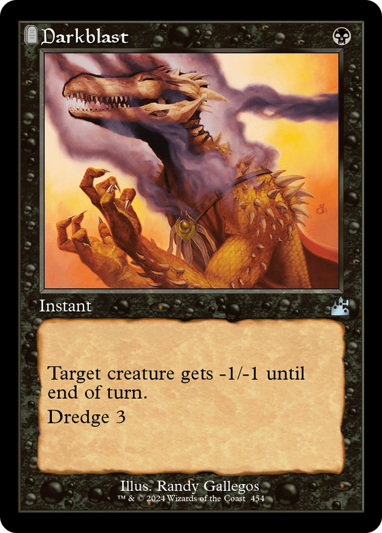 Darkblast (Retro Frame) [Ravnica Remastered] | Dragon's Lair Comics and Fantasy Houston TX