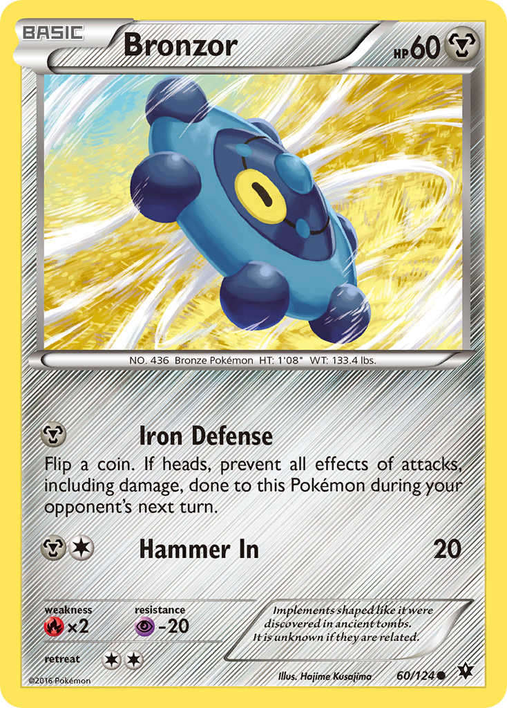 Bronzor (60/124) [XY: Fates Collide] | Dragon's Lair Comics and Fantasy Houston TX