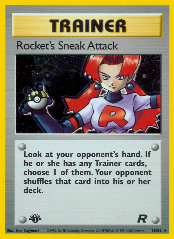 Rocket's Sneak Attack (16/82) [Team Rocket 1st Edition] | Dragon's Lair Comics and Fantasy Houston TX